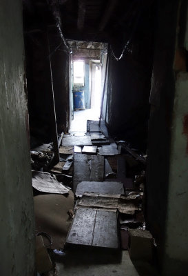 hallway in disrepair