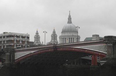 St Paul's Cathedral viewed from the Thames, London