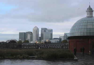 Canary Wharf vied from Greenwich
