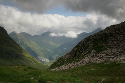 Aonach Beag in a distance