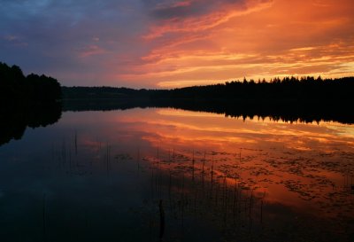 Sunrise at Biale Filipowskie Lake