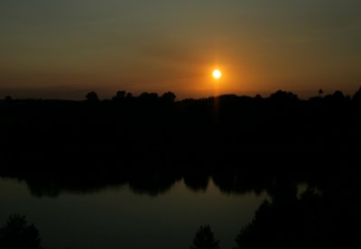 sunset at Kamienne Lake, Filipow, Poland