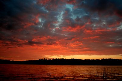 Sunrise at Biale Filipowskie Lake