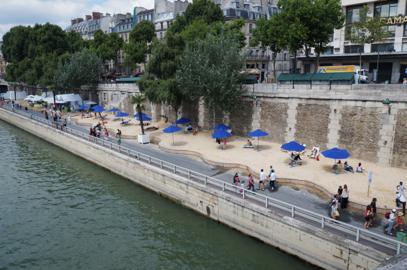Beach on the Seine River