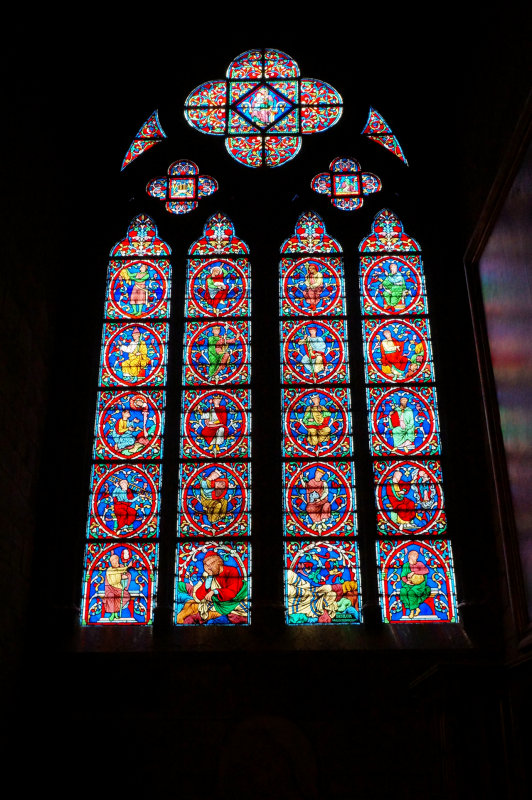 Notre Dame stained glass window