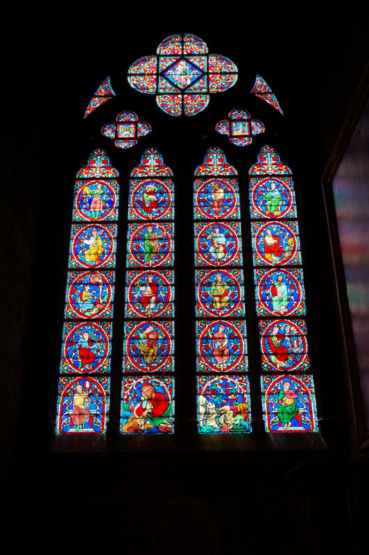 Notre Dame stained glass window