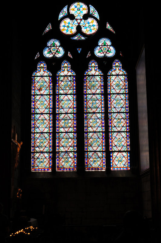 Notre Dame stained glass window