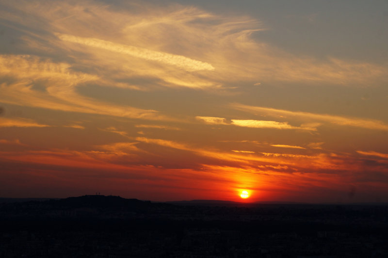 Sunset from Eiffel Tower