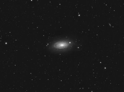 M63 the Sunflower Galaxy area luminance