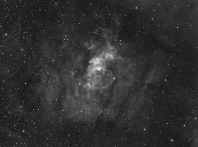 NGC 7635 The Bubble Nebula in Ha