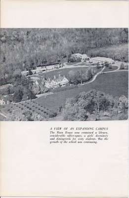 An aerial view of the expanding campus