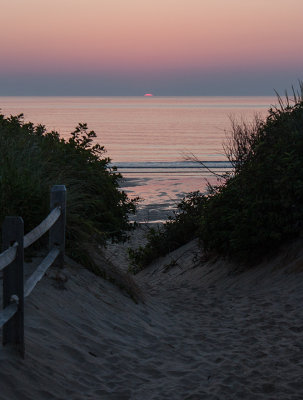 Instant of Sunrise Coast Guard Beach