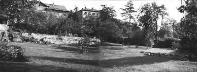1950 51 Schne Aussicht. Blick von Mhlgraben auf Rote Huser