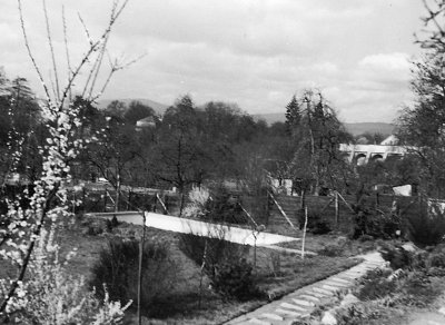 1951 Schne Aussicht. Blick auf Thomasbrcke