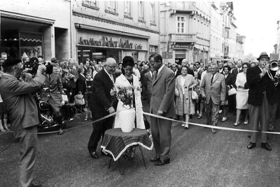 1966 Richtfest Obere Louisenstrasse, Originalfoto