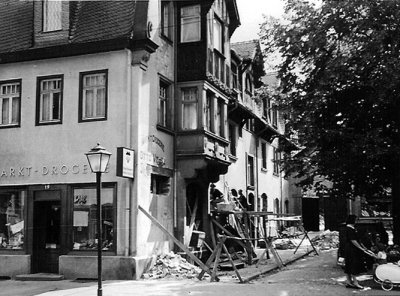 Marktdrogerie, 1950, Umbau