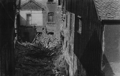 Marktdrogerie, 21.7.41, Blick in Hof von Lepper aus