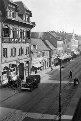 Obere Louisenstr., Blick abwärts, 50er Jahre.