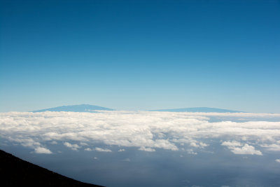 2051 The Big Island's volcanoes from Haleakala