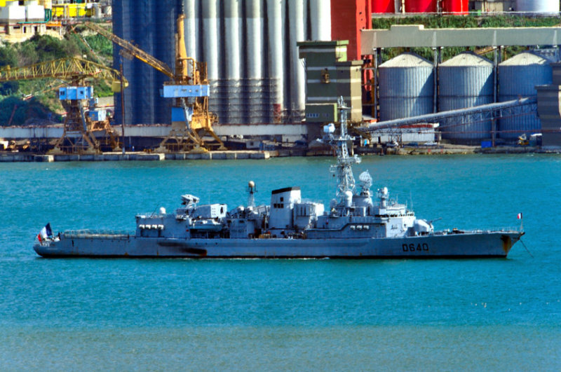 French Frigate on Tagus River