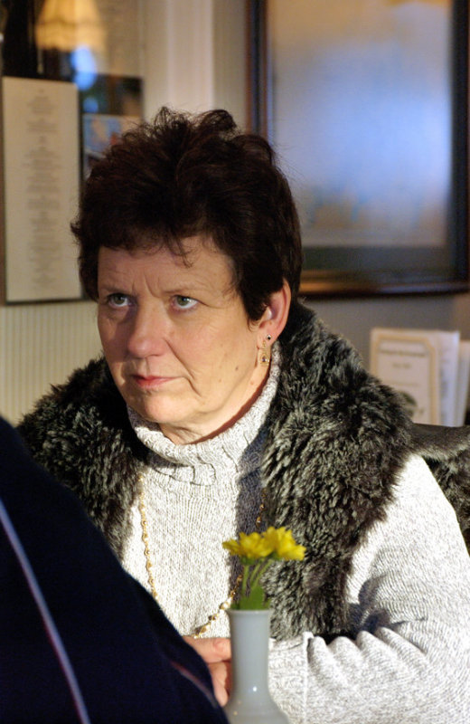 Yorkshire Woman in Typical Restaurant