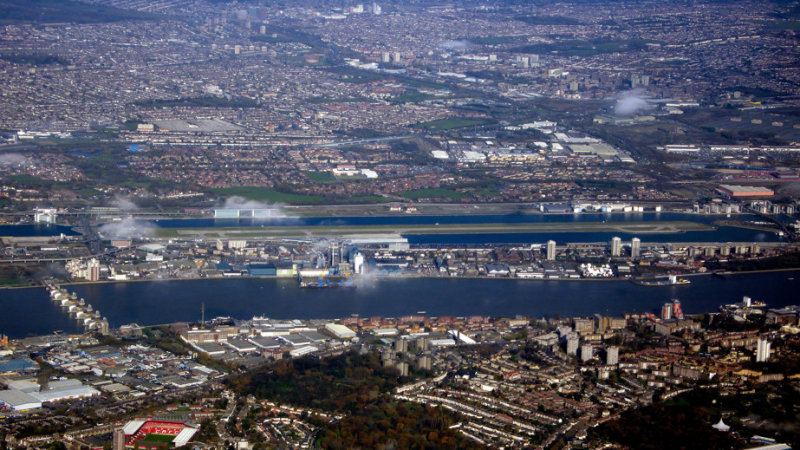 London City Airport and River Thames Dams