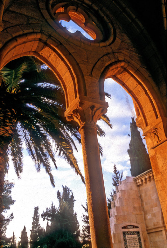 Beautiful Sunset on Christian Cloister 