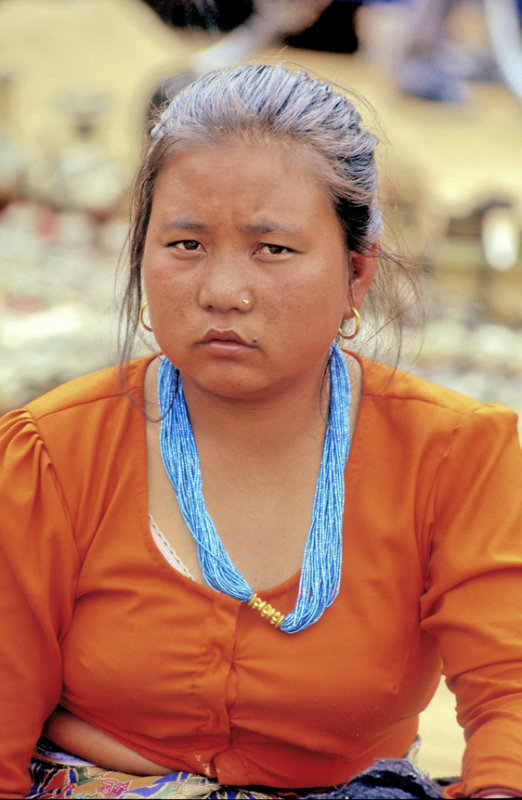 Tibetan Saleswoman 