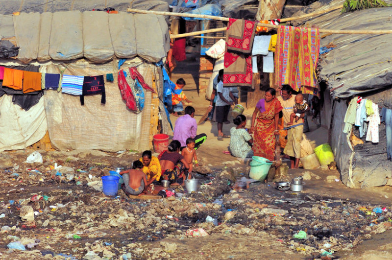 Bathing In Garbage Water: Good For Your Health...