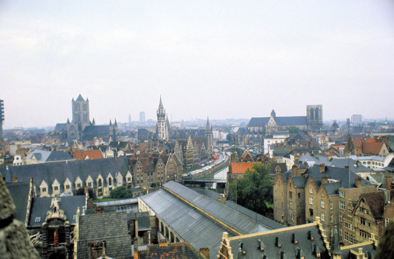 View From The Castle On A Rainny Day