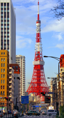 Tokyo Tower in Mita Street