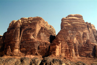 Wadi Rum's Desert Mountains