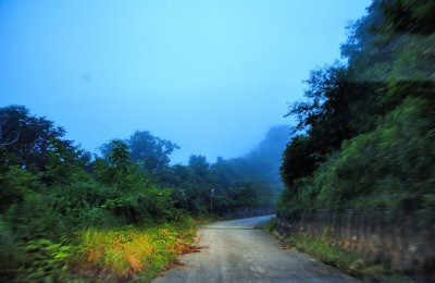 Sado's Winding Road In The Clouds