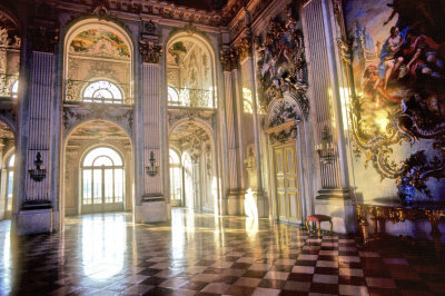 Baroque Palace's Golden Light     