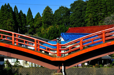 Red Bridge and Houses