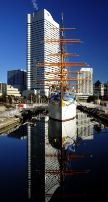 The Sailship and the Buildings