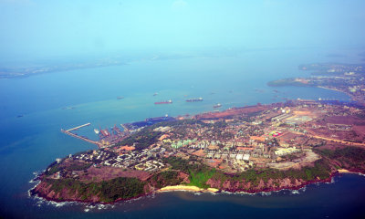 The Murmugao Harbour...