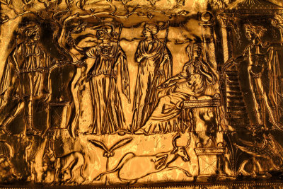 Gold Bas Relief