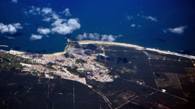 Nazare Aerial From 20.000Ft