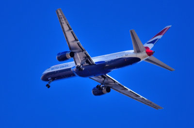 BA B757/200, G-CPES Approaching Lisbon