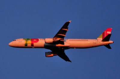 Approach at Sunset, TAP A321, CS-TJG
