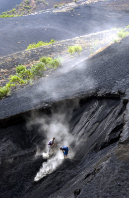 Working on the Volcanic Ash