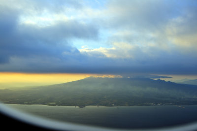 Manila Volcano Near Sunset