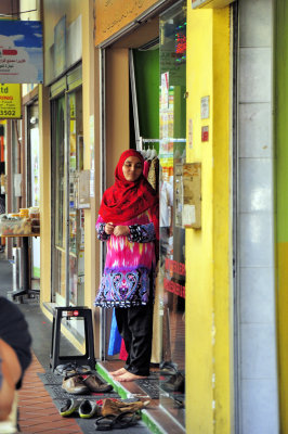 Saleswoman In Red