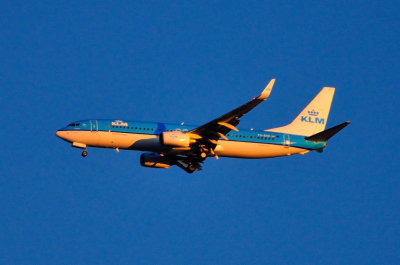 KLM B-737/800, PH-BXK, Landing At Sunset