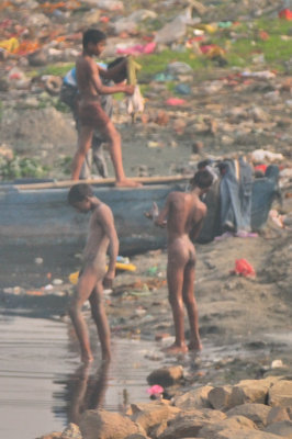 Bathing In The Garbage Dump River