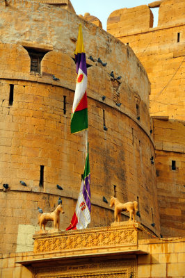 Entrance To The Fort, Flags Of Owner