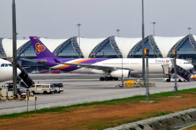 THAI A330-300, HS-TEP at Stand