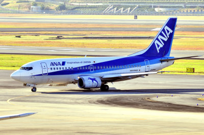 ANA's B-737/500, JA304K with ANA Wings