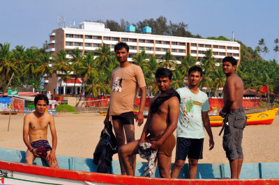 Conspicuous Indian Teens On The Beach, Showing Off...